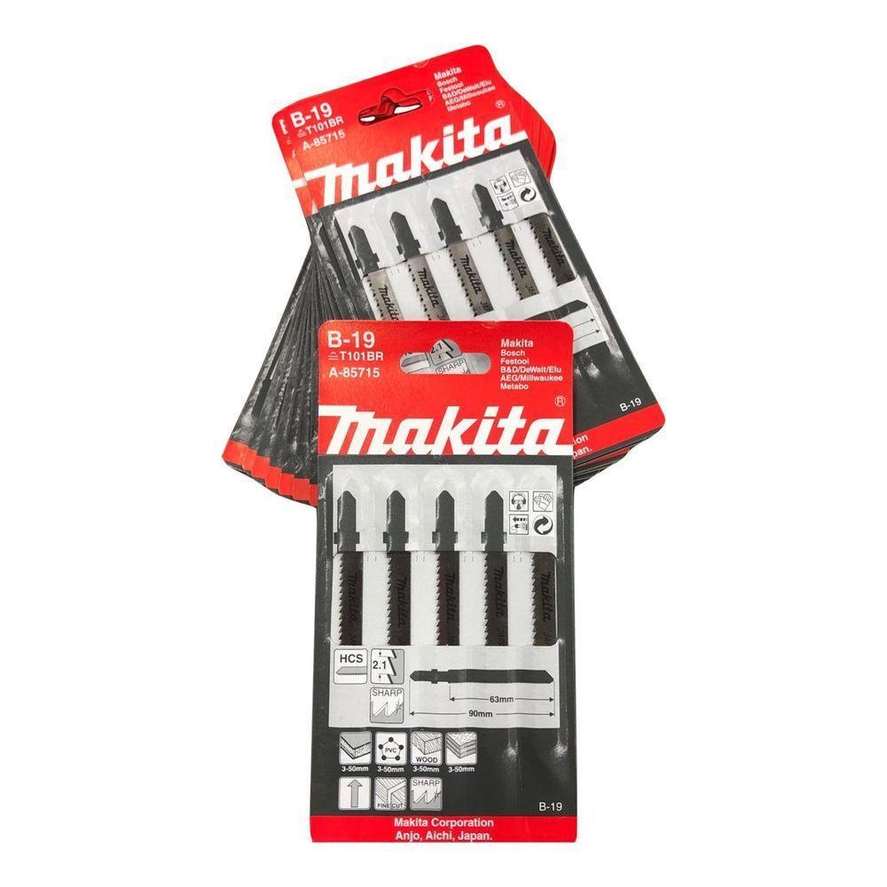 Jogo De Lâminas Serra Tico-tico Madeira B19 Makita A-85715 – Corte Preciso E Durabilidade - 4