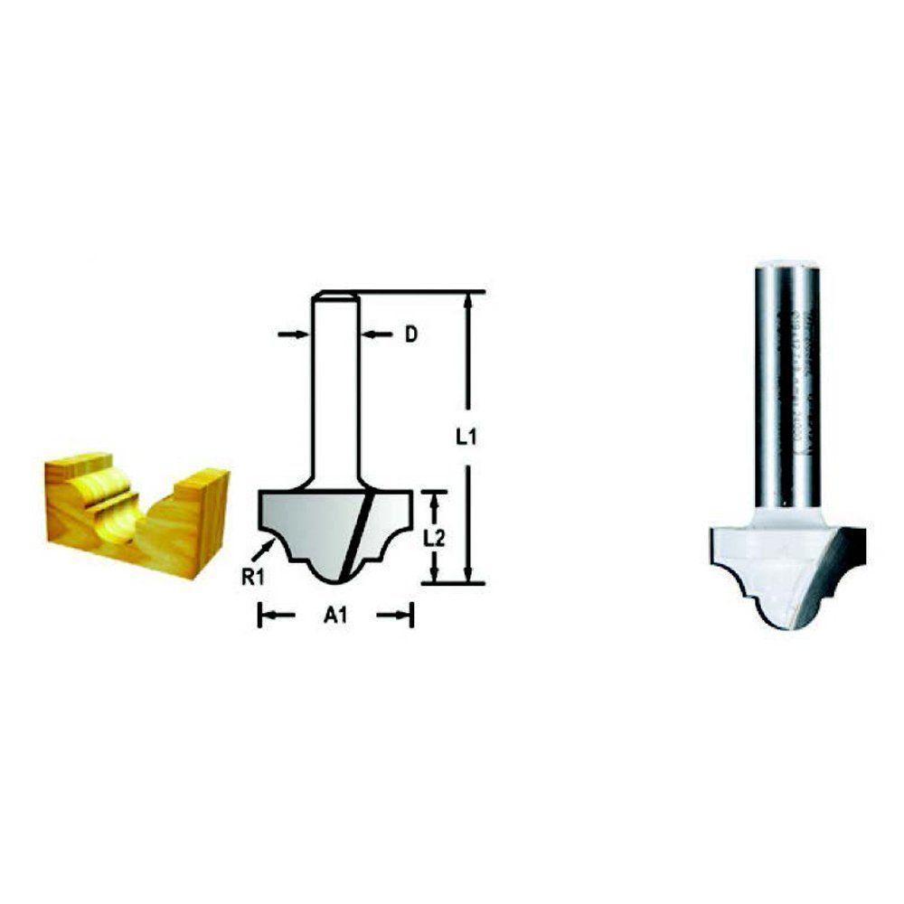Fresa Para Tupia Imersão 1-2 Haste 1-4 Makita D-49672 - 2