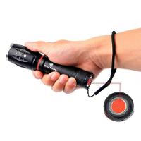 Lanterna Tatica Led T6 300 Lúmens Recarregável Xpe 9428 - 2