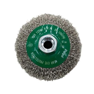 Escova Cônica Aço Inox Ondulado 100mm M14