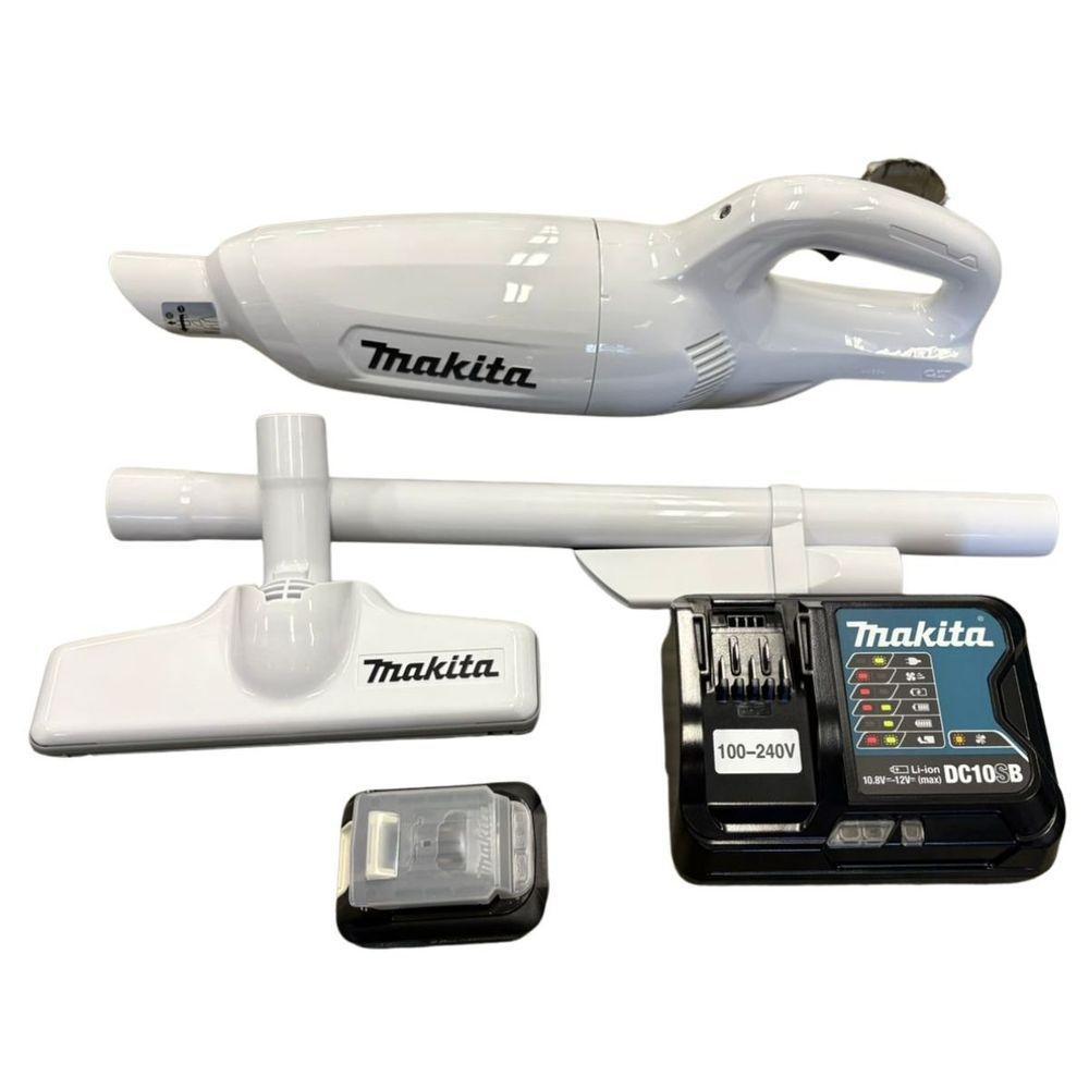 Aspirador De Pó Portátil 12v Makita Cl106fdsaw Branco – Leve, Potente E Com Carregador Incluso - 1