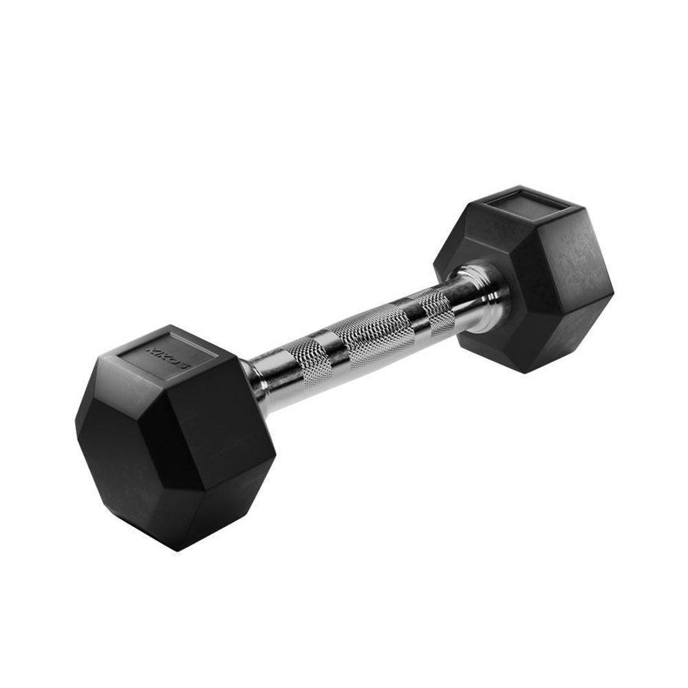 Halter Sextavado Rubber Kikos Pro 8kg - 1