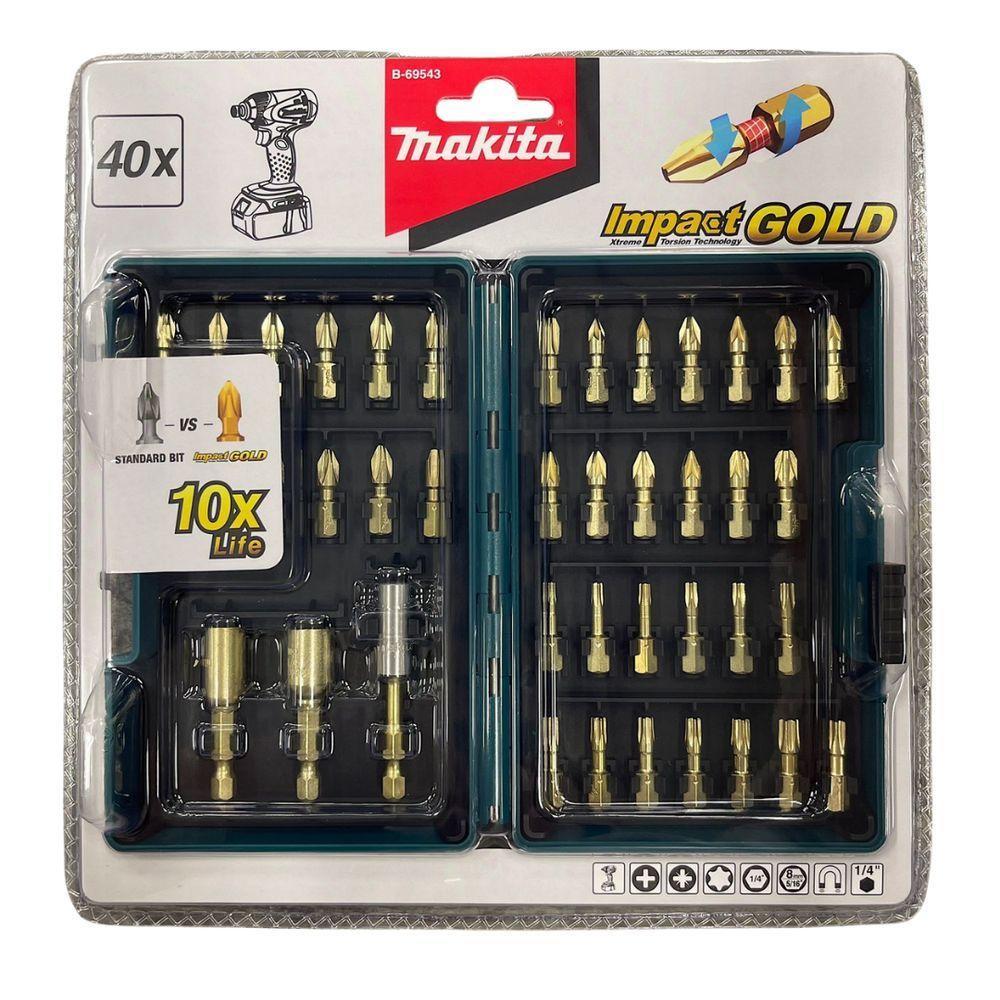 Jogo De Bits-pontas 25mm 40 Peças Impact Gold Makita B-69543 - 2
