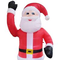 Papai Noel Inflável Elétrico Natal Com Braço Mecanico Festas Fim De Ano Gigante Led Luz Decoração Natalino - 2