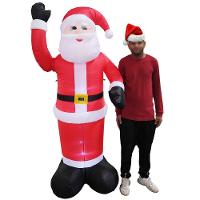 Papai Noel Inflável Elétrico Natal Com Braço Mecanico Festas Fim De Ano Gigante Led Luz Decoração Natalino - 5