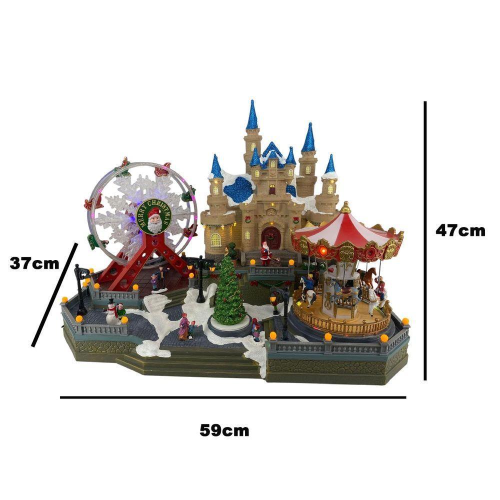 Parque De Diversao Natalino Natal Gigante Papai Noel Arvore Cenario Musical Led Movimento Festa Fim De Ano Decoraçao - 6