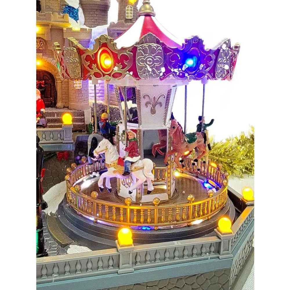 Parque De Diversao Natalino Natal Gigante Papai Noel Arvore Cenario Musical Led Movimento Festa Fim De Ano Decoraçao - 9