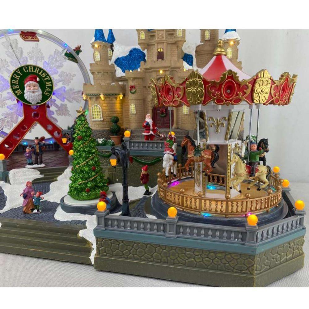 Parque De Diversao Natalino Natal Gigante Papai Noel Arvore Cenario Musical Led Movimento Festa Fim De Ano Decoraçao - 10