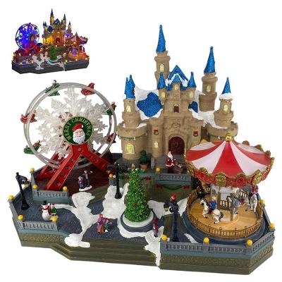 Parque De Diversao Natalino Natal Gigante Papai Noel Arvore Cenario Musical Led Movimento Festa Fim De Ano Decoraçao