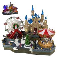 Parque De Diversao Natalino Natal Gigante Papai Noel Arvore Cenario Musical Led Movimento Festa Fim De Ano Decoraçao - 1