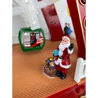 Roda Gigante Natalino Natal Papai Noel Enfeite Led Giratorio Musical Shopping Loja Vitrine Casa Evento Festa Fim De Ano - 5