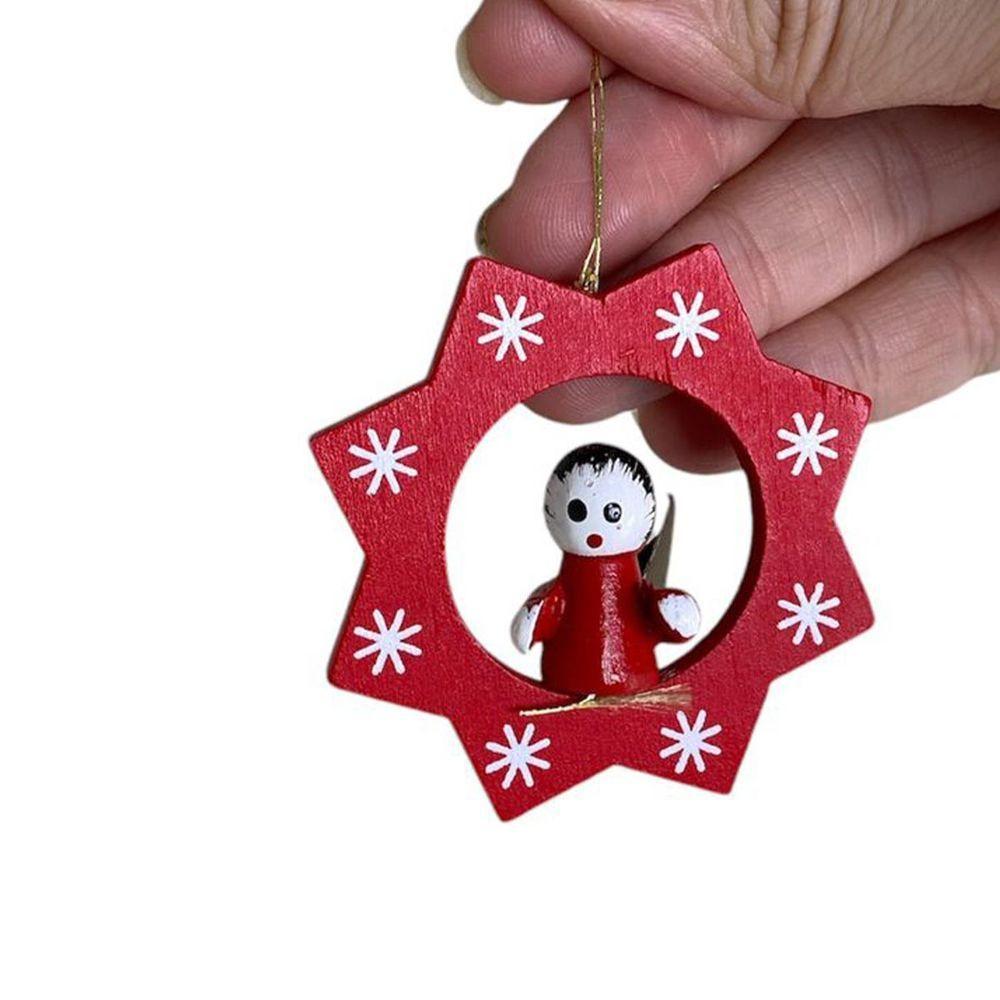 Enfeite De Natal Natalino Madeira Pingente Arvore De Natal Festa Fim De Ano Decoraçao Reuniao Evento Celebraçao - 2