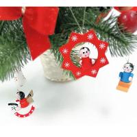 Enfeite De Natal Natalino Madeira Pingente Arvore De Natal Festa Fim De Ano Decoraçao Reuniao Evento Celebraçao - 5