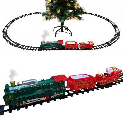 Trenzinho Eletrico Natal Solta Fumaça Som Led Trem Maria Fumaça Decoraçao Natalina Loja Shopping Cenario Vila Casa