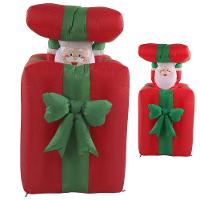 Caixa De Presente Natal Papai Noel Inflavel Grande Abre E Fecha Iluminaçao Led Decoraçao Fim De Ano Comemoraçao Festa - 1