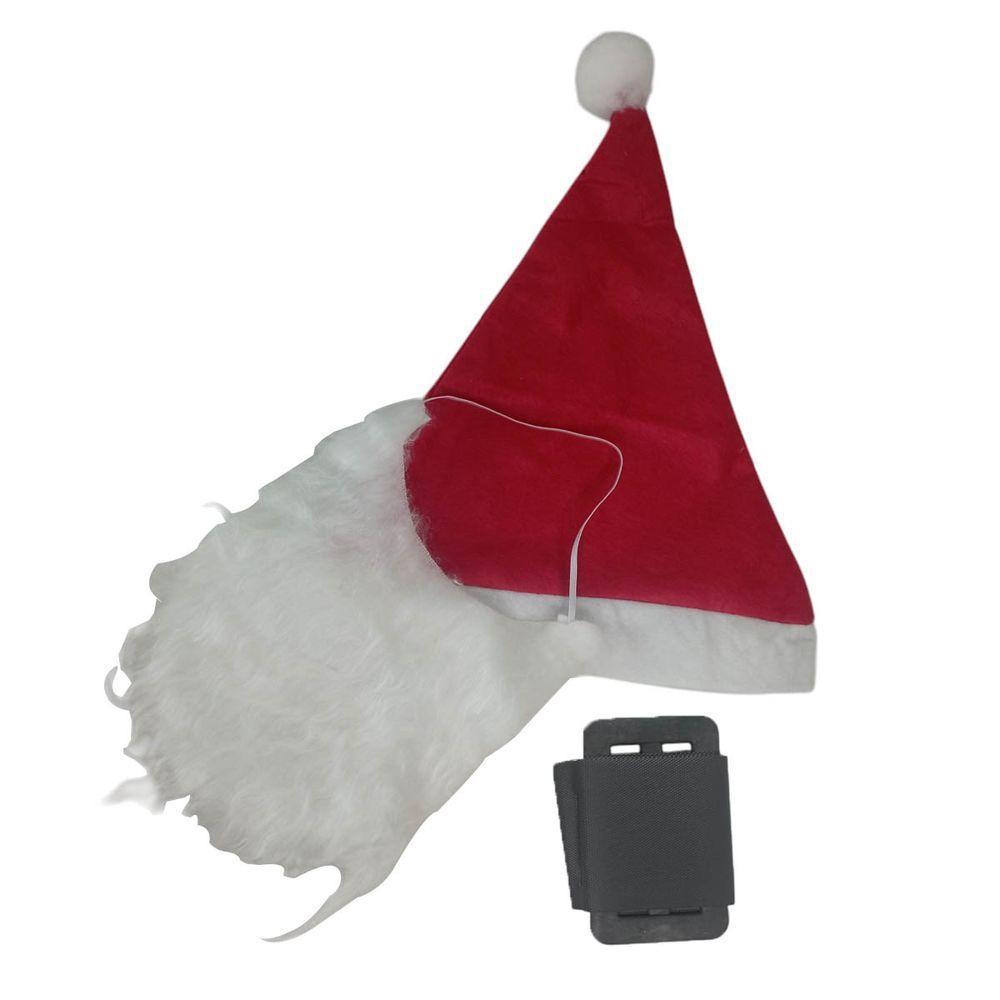 Roupa Papai Noel Infantil Fantasia Criança Completa Natal Natalino Festa Evento Comemoraçao Fim De Ano Gorro Barba - 8