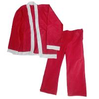 Roupa Papai Noel Infantil Fantasia Criança Completa Natal Natalino Festa Evento Comemoraçao Fim De Ano Gorro Barba - 3