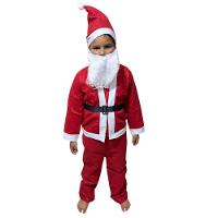 Roupa Papai Noel Infantil Fantasia Criança Completa Natal Natalino Festa Evento Comemoraçao Fim De Ano Gorro Barba - 9