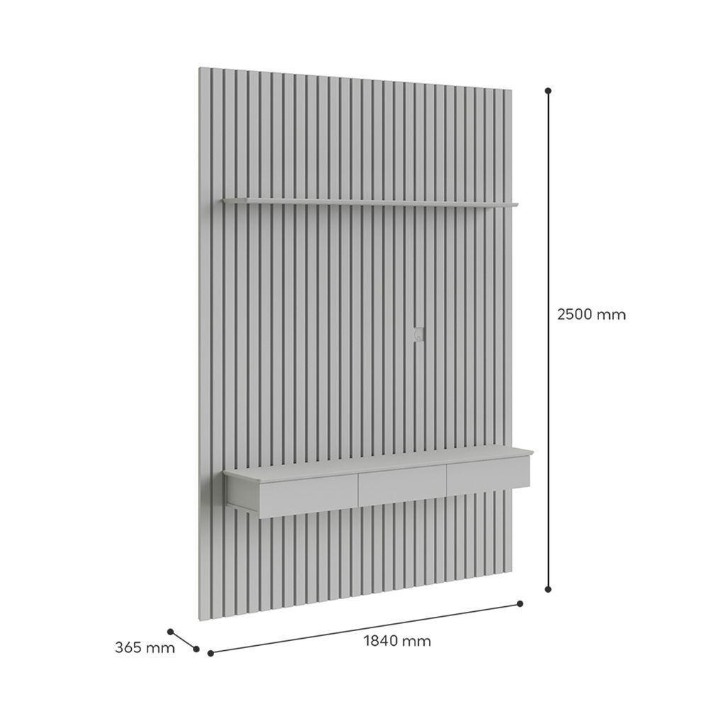 Home Ripado Supremo 1.8 Com Gavetas Para Tv Até 75 Polegadas Cinamomo - 6
