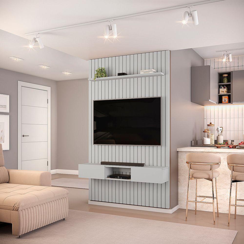 Home Ripado Sala Para Tv De 60 Polegadas Trento Com Led Bali Com Bali - 2