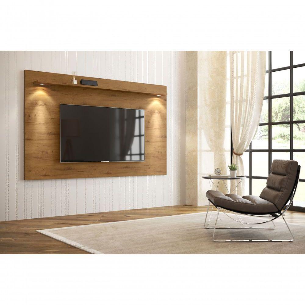 Painel Para Tv Aspen 2.2 Madeiro Canela - Moveisaqui - 2