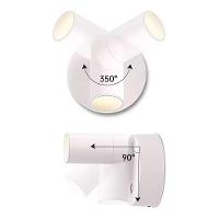 Luminaria Arandela 3 Tons Led Usb Bateria Recarregavel Sala Quarto Mesa Cabeceira Leitura Trabalho Estudo Iluminaçao - 2