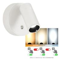 Luminaria Arandela 3 Tons Led Usb Bateria Recarregavel Sala Quarto Mesa Cabeceira Leitura Trabalho Estudo Iluminaçao - 7