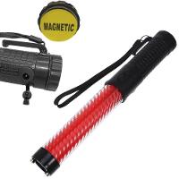 Bastao Led Sinalizador Apito Lanterna Recarregavel Transito Estacionamento Manobrista Frentista Sinalizaçao Segurança - 1