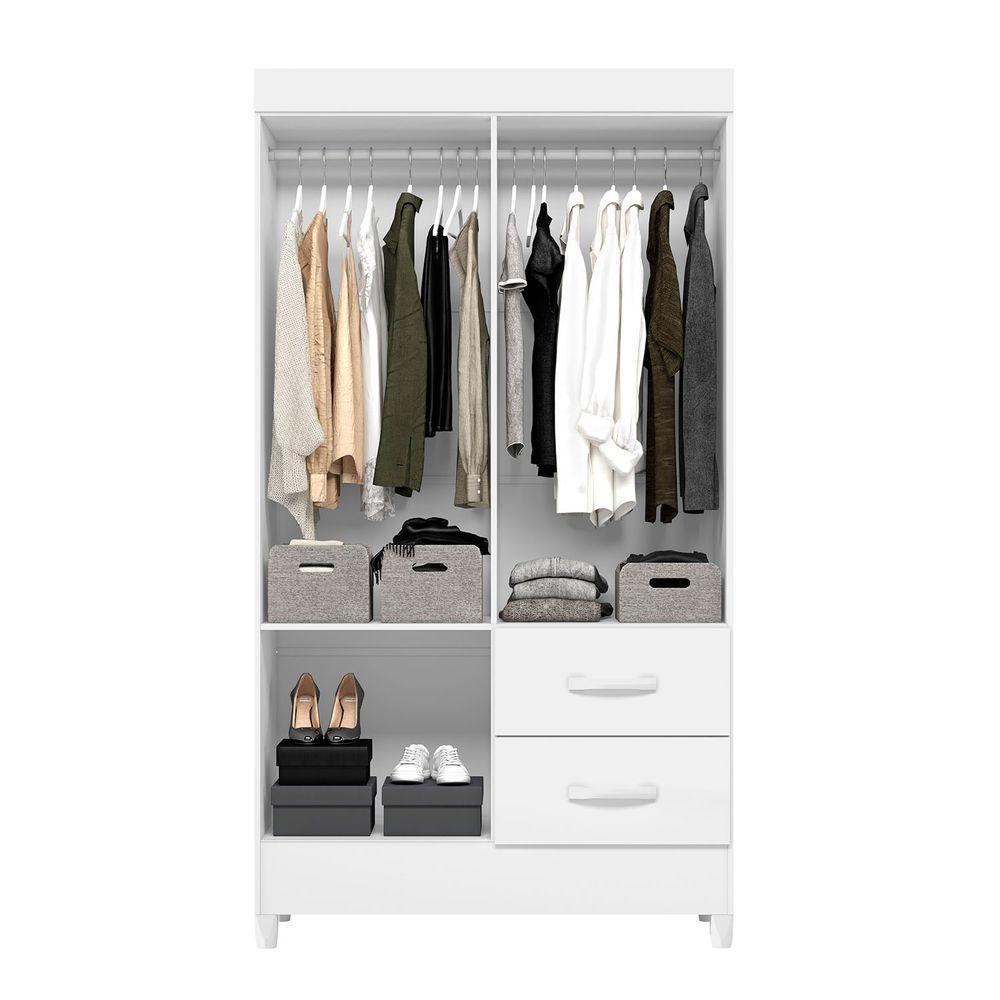Guarda Roupa Mobi 4 Portas Biflex Branco Fosco Liso-rosa Matte - Albatroz Móveis - 5