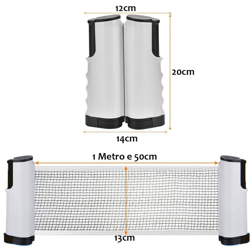 Rede Ping Ping Extensivel Tenis De Mesa Retratil Jogo Treino Esporte Atividade Ar Livre Lazer Resistente Portatil - 2