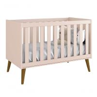 Jogo De Quarto Para Bebê Completo 3 Portas Théo New Rosa Fosco Com Madeira - Reller - 3