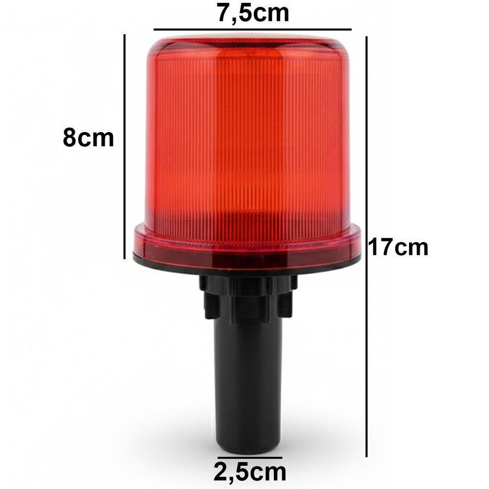 Sinalizador Solar Viario Estrada Obra Rodovia Transito Avenida Emergencia Sinalizaçao Alerta Acidente Segurança - 6