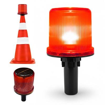 Sinalizador Solar Viario Estrada Obra Rodovia Transito Avenida Emergencia Sinalizaçao Alerta Acidente Segurança