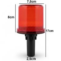 Sinalizador Solar Viario Estrada Obra Rodovia Transito Avenida Emergencia Sinalizaçao Alerta Acidente Segurança - 6