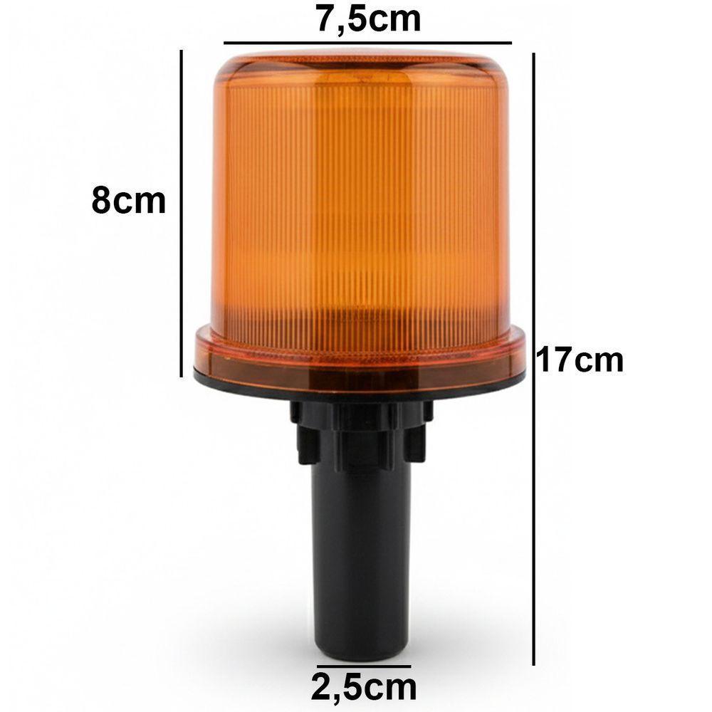 Sinalizador Solar Viario Cone Rodovia Obra Transito Sinalizaçao Emergencia Segurança Acidente Alerta - 5