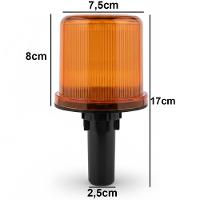 Sinalizador Solar Viario Cone Rodovia Obra Transito Sinalizaçao Emergencia Segurança Acidente Alerta - 5