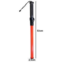 Bastao Sinalizador Viario Apito Grande Emergencia Transito Obra Balizador Estacionamento Frentista Manobrista Segurança