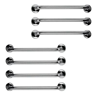 Barra De Apoio Inox 60cm Kit 7 Unidades Segurança Banheiro Box Criança Idoso Gestante Suporte Corrimao Acessibilidade