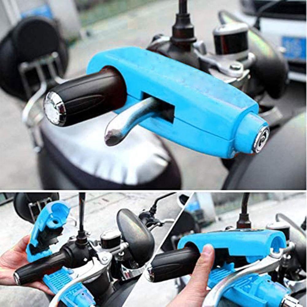 Trava De Moto Manete Manopla Guidao Freio Embreagem Cadeado Antifurto Acelerador Motocicleta Bicicleta Bike Proteçao - 2