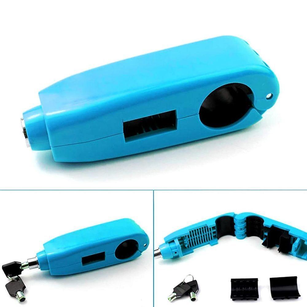 Trava De Moto Manete Manopla Guidao Freio Embreagem Cadeado Antifurto Acelerador Motocicleta Bicicleta Bike Proteçao - 5