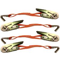 Catraca Movel Amarraçao De Carga Gancho Em J Kit 4 Uni Reforçado Resistente Obra Peso Caminhao Moto Mudança - 1