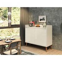 Buffet Aparador Retrô Delux 2 Portas Off White - Moveisaqui - 2
