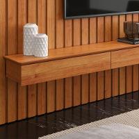 Home Ripado Supremo 2.3 Com Gavetas Para Tv Até 85 Polegadas Cinamomo