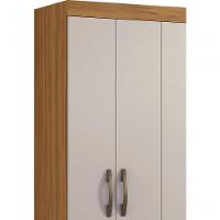 Guarda-roupa 4 Portas Malto Freijó Com Off White - Moveisaqui - 3