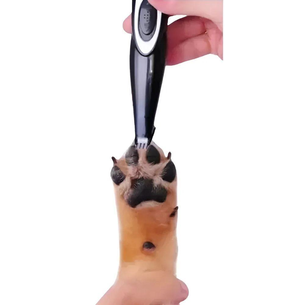 Maquina De Tosa Pelo De Pata Orelha Gato Cao Cachorro Aparador Sem Fio Usb Silencioso Animal De Estimaçao - 10
