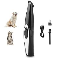 Maquina De Tosa Pelo De Pata Orelha Gato Cao Cachorro Aparador Sem Fio Usb Silencioso Animal De Estimaçao - 1