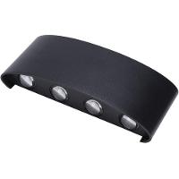 Arandela Luminaria Parede 8w 8 Fachos Iluminaçao Casa Garagem Varanda Rua Quintal Jardim Segurança Muro - 1