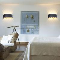 Arandela Luminaria Parede 8w 8 Fachos Iluminaçao Casa Garagem Varanda Rua Quintal Jardim Segurança Muro - 6