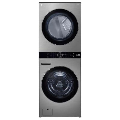 Lavadora E Secadora Lg Washtower 17kg Inox 220v Wk17vs6a
