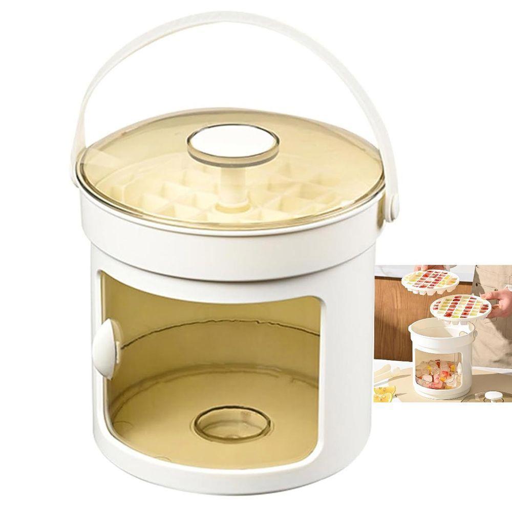 Balde Forma De Gelo Reservatorio Tampa Pegador Recipiente Dispenser Armazenamento Casa Festa Evento Reuniao Lazer - 1